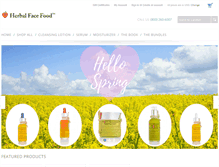 Tablet Screenshot of herbalfacefood.com